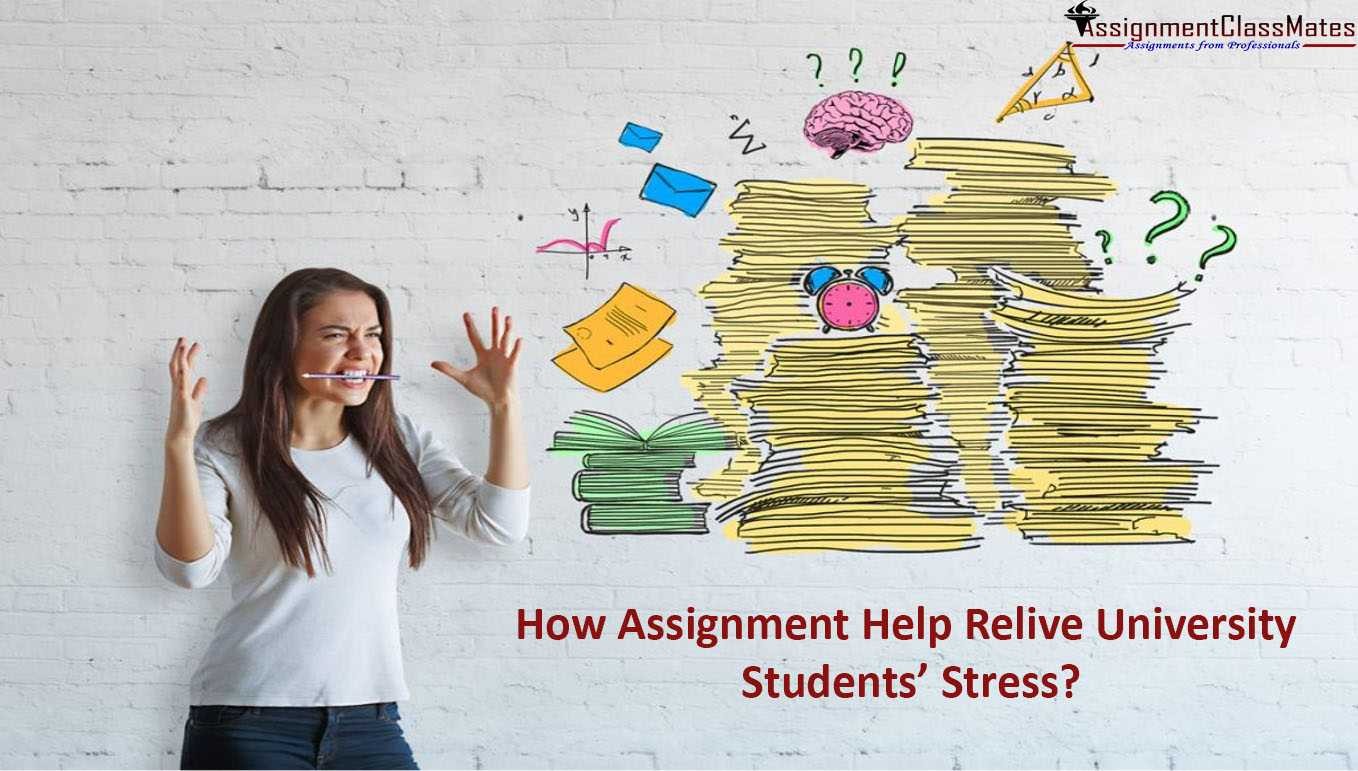 How Assignment Help Relive University Students` stress